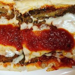 Eggplant Parmigiana Sandwich