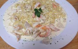 Fettuccini Alfredo with Shrimp